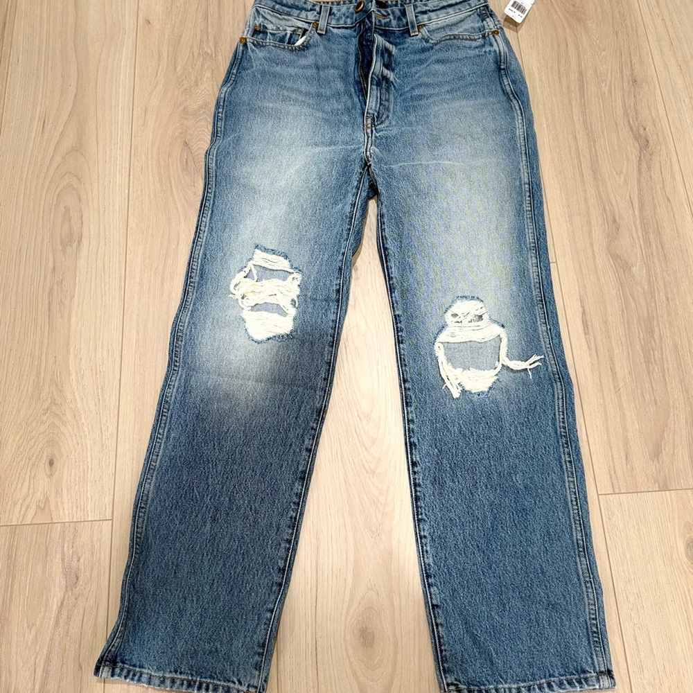 Distressed Blue Jeans from khaite